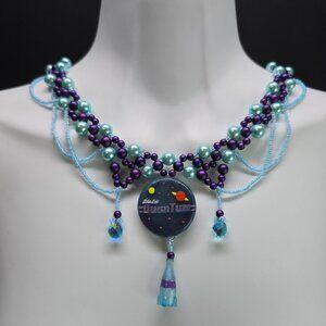 Handmade 925 Sterling Silver Fallout Quantum Cola Inspired Victorian Necklace